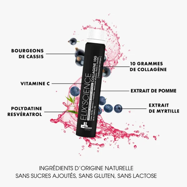 ELIX’SCIENCE – 10 GR COLLAGÈNE MARIN D’EAU DOUCE + ANTIOXYDANTS – Image 3