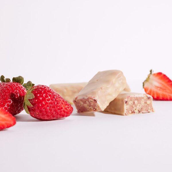 Barre fraise faible en sucres