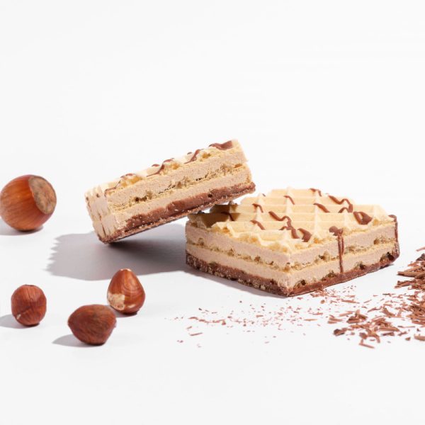 Gaufrettes chocolat noisette protéinées
