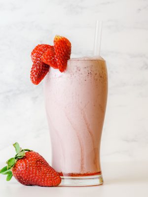 Milk-shake fraise substitut de repas